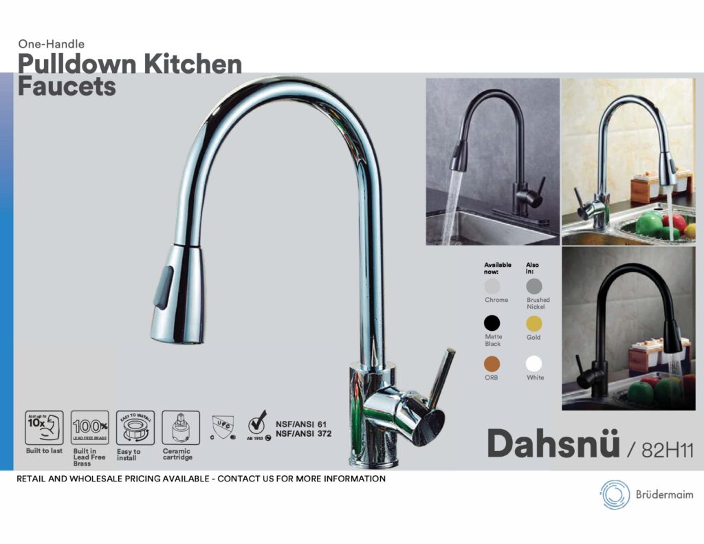 One-Handle Pulldown Kitchen Faucets